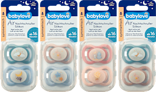 Залъгалки Air, силиконови, 16+ месеца, различни цветове/мотиви babylove