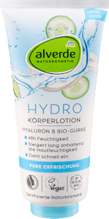 tělové mléko Hyaluron & Bio okurka alverde NATURKOSMETIK
