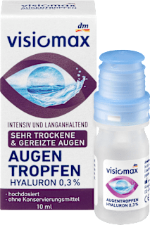Augentropfen mit 0,3% Hyaluron, ohne Konservierungsmittel VISIOMAX