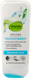 Hydratačný kondicionér na vlasy s kyselinou hyalurónovou a bio Aloe vera alverde NATURKOSMETIK