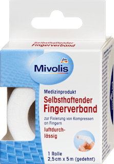 Öntapadó ujjkötszer, 1 tekercs (5 m) Mivolis