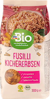 Nudeln, Fusilli aus Kichererbsen dmBio