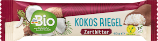Batonik kokosowy w gorzkiej czekoladzie dmBio