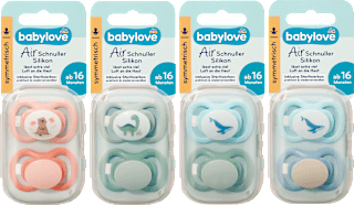 Succhietto simmetrico in silicone, 16 mesi+, assort. babylove