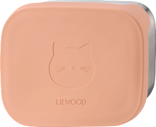 Lunchbox Katze aus Edelstahl, tuscany rose (5,5x17x13,5 cm), 1 St