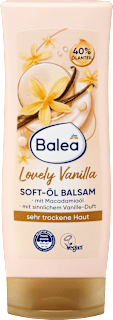 Jemný olejový telový balzam Lovely Vanilla Balea