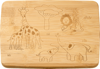 Brettchen Bambusholz Safari babylove