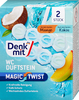 WC Duftstein Magic Twist Mango & Kokos Denkmit