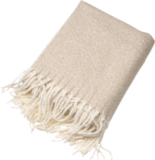 Decke aus Polyester, beige (160x140 cm), 1 St
