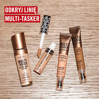 Korektor rozświetlający z masującym aplikatorem, witaminą C i niacynamidem Multi-Tasker Wake Me Up nr 025 Rose Ivory  RIMMEL LONDON