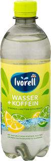 Erfrischungsgetränk Wasser + Koffein mit Zitronen-Limetten-Geschmack Ivorell
