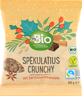 Bio Spekulatius crunchy étcsokoládéval dmBio