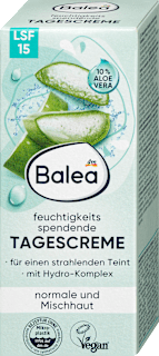 Crema giorno idratante all'aloe vera con SPF15 Balea