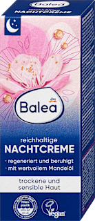 Crema notte nutriente con olio di mandorle Balea