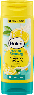 Šampon in balzam 2 v 1 Lemon Squeezy, potovalna velikost Balea