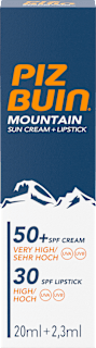 Sonnencreme + Lippenpflege Kombi Mountain LSF 50 PIZ BUIN