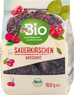 Trockenfrüchte Sauerkirschen entsteint dmBio