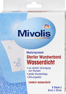 Steril vízálló sebtapasz 8cmx10cm  Mivolis