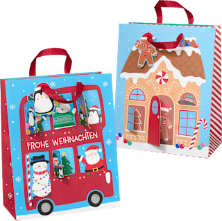 Ukrasna kesa za poklone - autobusa ili kućica od medenjaka, maxi, visoka, više vrsta Profissimo