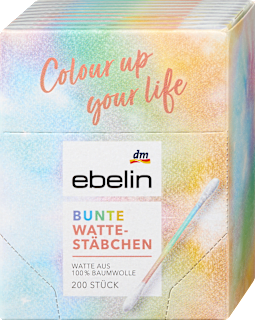 Bastoncini in cotone colorati ebelin