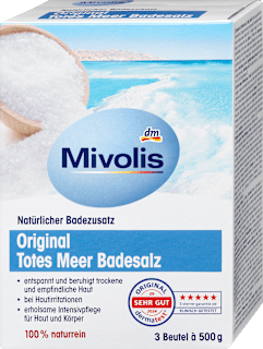 Kopalna sol iz Mrtvega morja, 3 x 500 g  Mivolis