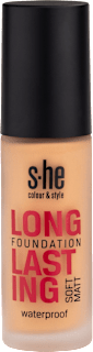 LONG LASTING SOFT MATT tečni puder - 190/004 Golden Tan s-he colour&style