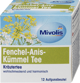Kräutertee Fenchel Anis Kümmel Mivolis