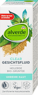CLEAR fluid za lice - glina i organski zeleni čaj alverde NATURKOSMETIK