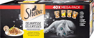 Nassfutter Katze Delikatesse Geflügelvariation Mega Pack Sheba