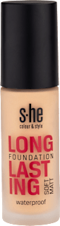 Vízálló alapozó Longlasting Soft Matt, 190/003 Beige s-he colour&style