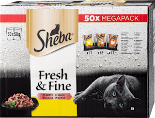 Nassfutter Katze Fresh & Fine in Sauce Mega Pack Sheba