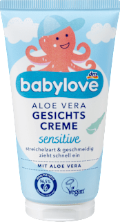 Baby Gesichtspflege Aloe Vera Creme sensitive babylove