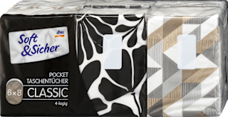 Papír zsebkendő, 4-rétegű Soft&Sicher
