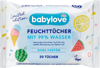 Мокри кърпи с 99% вода babylove