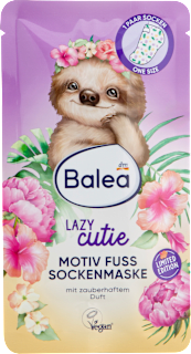 Maschera piedi Lazy Cutie, a calzetta (1 paio) Balea