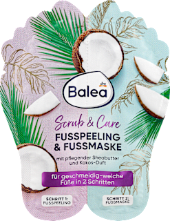 Balea Fusspeeling & Fussmaske Scrub & Care Balea