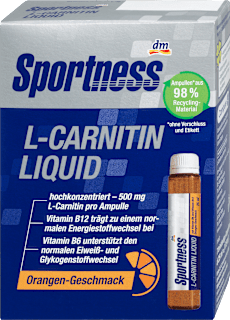 L-carnitina liquida al gusto di arancia Sportness