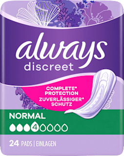 Discreet Einlagen Normal Monatspack always