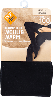 Strumpfhose Wohlig Warm 100 DEN, Größe 44/48 nur die