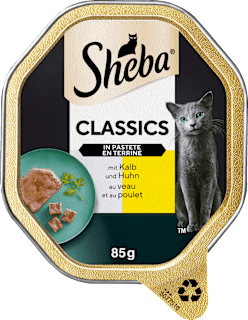 Nassfutter Katze Classics Pastete mit Kalb und Huhn Sheba