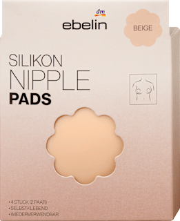 Nippelcover Silikon Pads Sheer Elegance Beige (2 Paar) ebelin