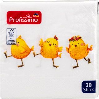 Салфетки Happy Chicks, 25 x 25см Profissimo