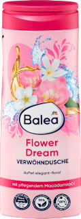 Kényeztető tusfürdő Flower Dream, elegáns virágos illattal Balea