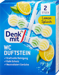 Kamen za WC Lemon Splash (2x48g) Denkmit