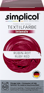 Textilfesték rubint vörös Simplicol