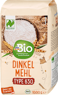 Bio tönkölybúza finomliszt, T630 típusú dmBio