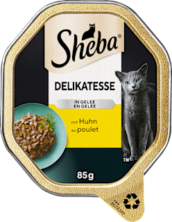 Nassfutter Katze Delikatesse in Gelee mit  Huhn Sheba