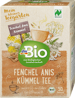 Tisana al finocchio Bio, anice Bio e cumino Bio dmBio