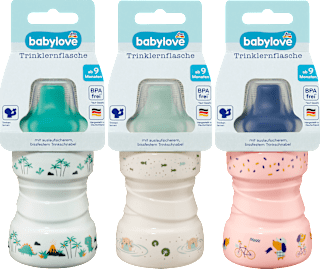 Fľaša na učenie pitia s náustkom 260 ml babylove