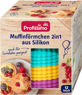 Muffinbackform 2in1 aus Silikon sortiert Profissimo